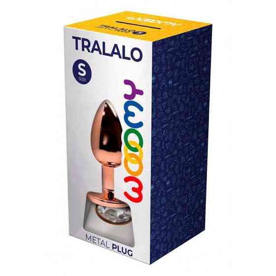 Металлическая анальная пробка Wooomy Tralalo Size S, диаметр 2,8 см, длина 7 см Sex Aura Киев