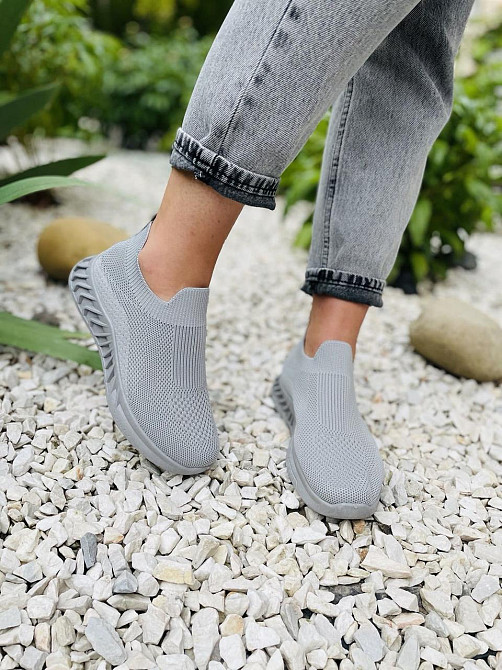 Kamengsi Сліпони жіночі Kamengsi Z108-2 сірі (літо, сітка) (5047) 36-41 Коломия - фото 7