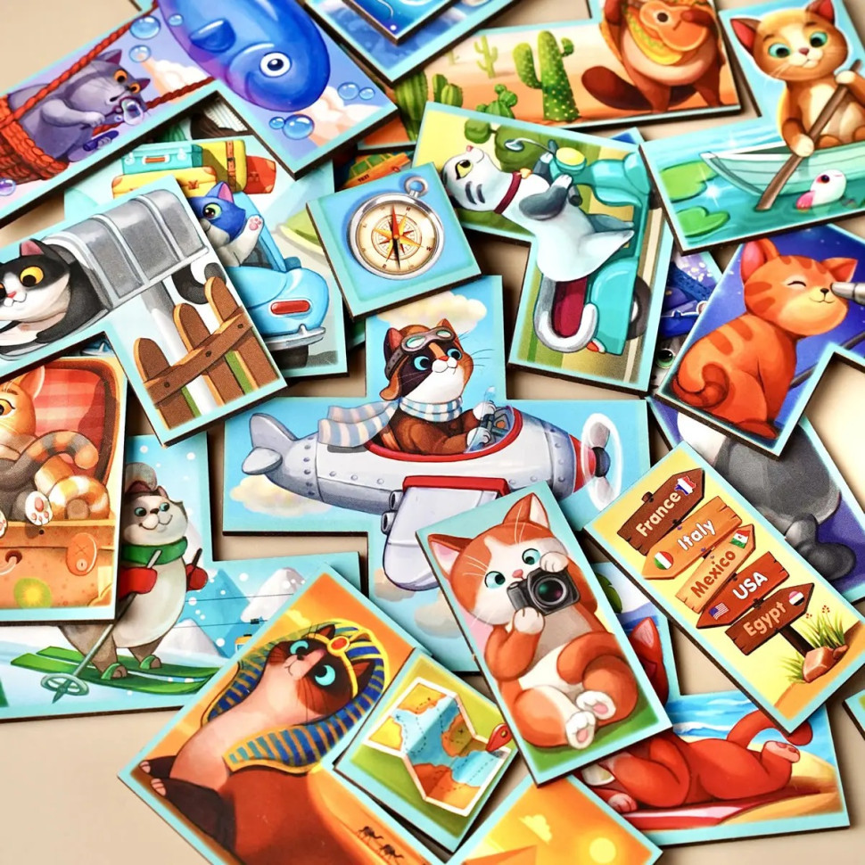 Дерев'яний сортер "Тетріс великий - Котики" (ПСД125) PSD125 Вінниця - фото 7