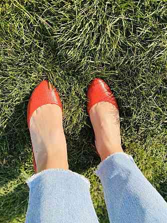 Valiente Балетки жіночі VALIENTE Шери червоні (весна-осінь, шкіра натуральна) (3453) лише 35р. Коломыя