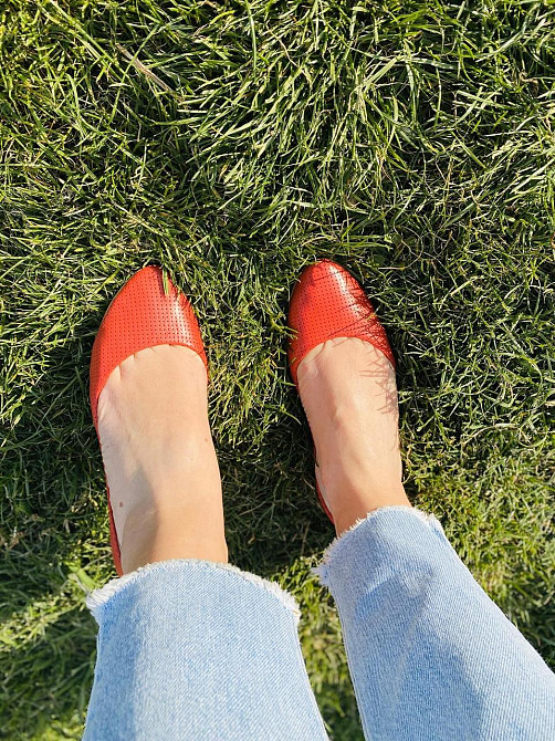 Valiente Балетки жіночі VALIENTE Шери червоні (весна-осінь, шкіра натуральна) (3453) лише 35р. Коломыя - изображение 6