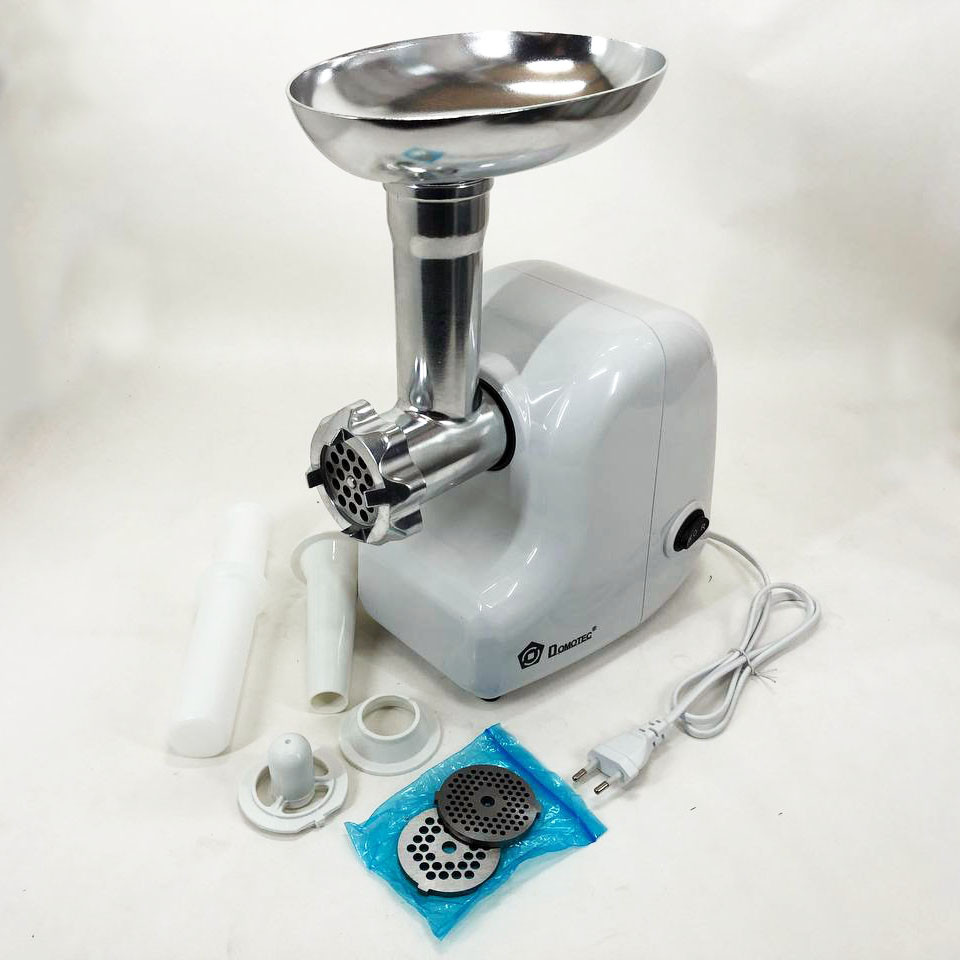 Потужна м'ясорубка електрична для дому Domotec, Електрична м'ясорубка багатофункціональна 2 швидкості OC-34 Львів - фото 8