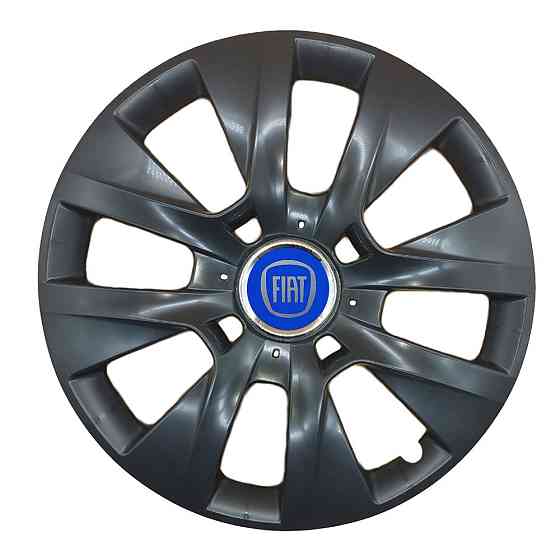 Автомобильные модельные колпаки R14 SJS Fiat (синий) 225 4шт, черные Винница