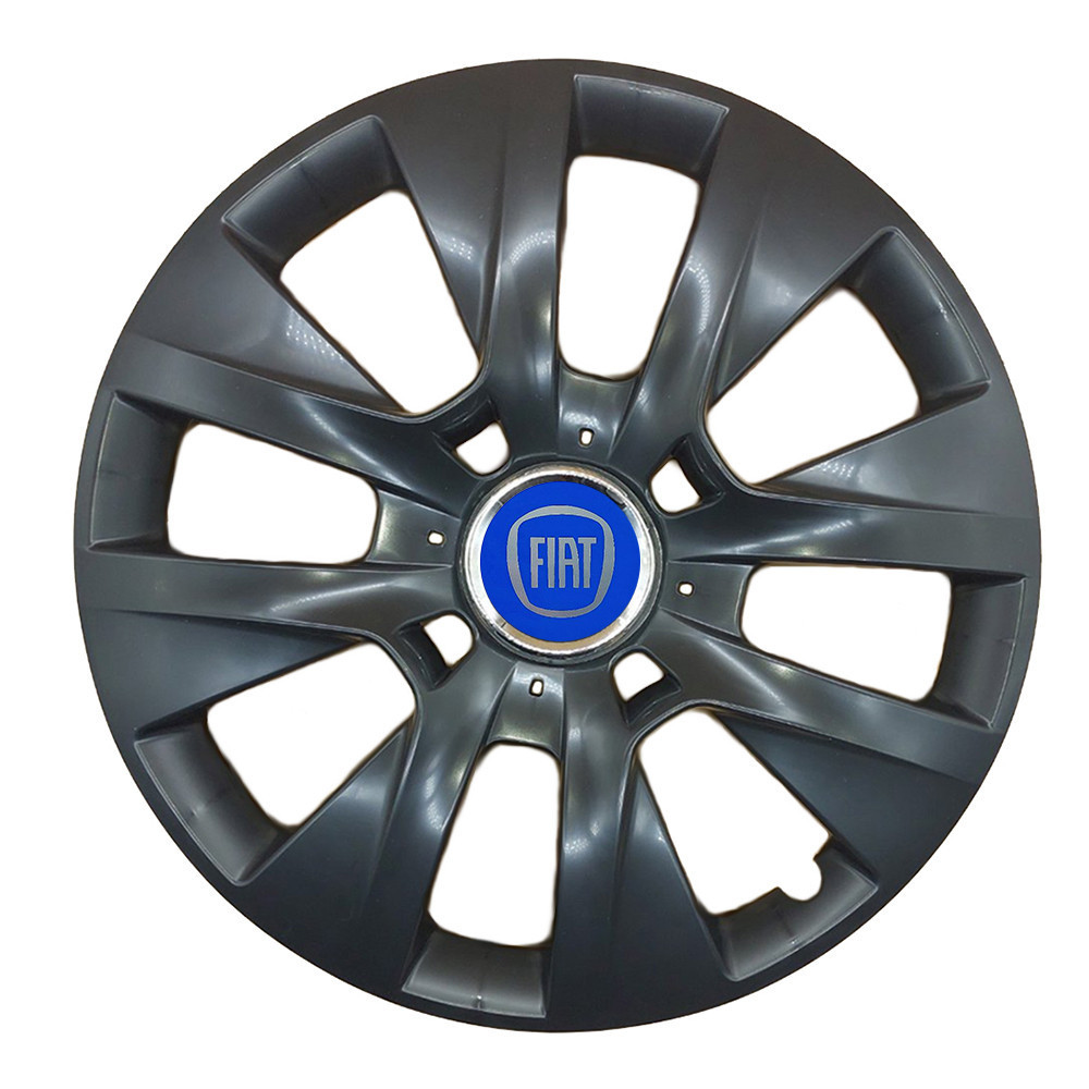 Автомобильные модельные колпаки R14 SJS Fiat (синий) 225 4шт, черные Винница - изображение 1