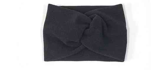 Повязка чалма ангорка черная Киев