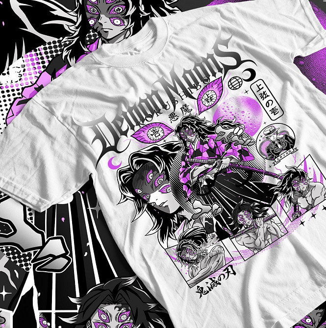 Футболка аниме Истребитель демонов оверсайз (S/M/L) Черний AnimeJ0257 Днепр - изображение 1