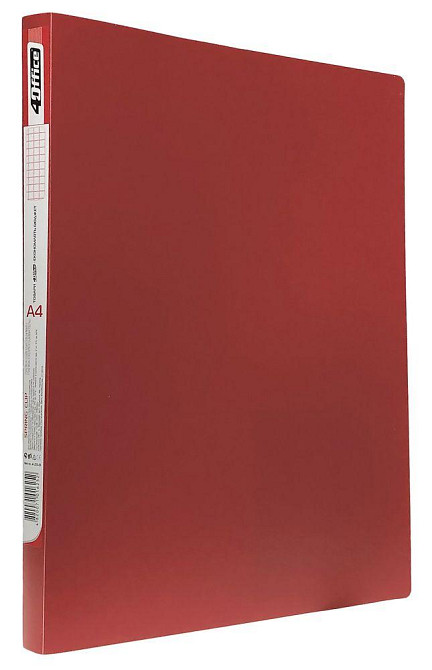 Папка з притиском A4 "4Office" 4-221-01 червона, шт Київ - фото 1