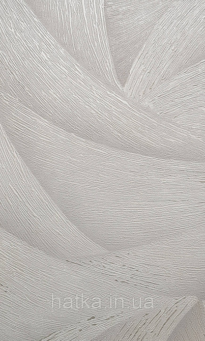 Шпалери вінілові на флізеліні Ritus Marburg метрові геометрія смуги фігури 3д світло-сірі сріблясті Київ - фото 2