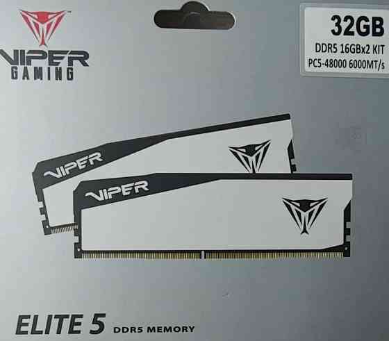 НОВА DDR5 32GB [2x16GB] 6000 CL30 Viper Elite 5 (VEB532G6030KW) Харків