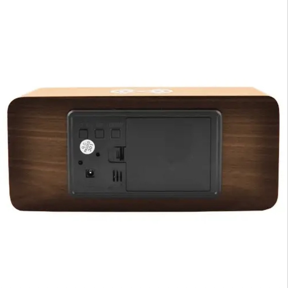 Настольные часы от сети и от батареек с зеленой  подсветкой, температурой и зарядкой  VST 889-4 (40) Одесса - изображение 3