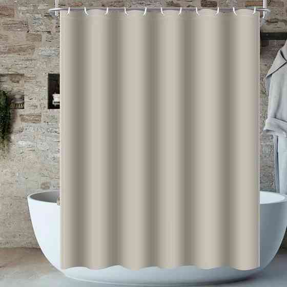 Шторка для ванной Bathlux 180 x 180 водонепроницаемая люкс качество, Бежевая Каменец-Подольский