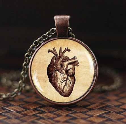 Кулон Серце з ланцюжком Київ - фото 1