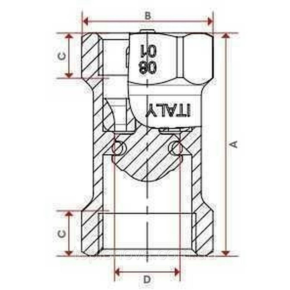 Клапан зворотного ходу води ITAP 1/2| BLOCK 101 Чернівці - фото 4