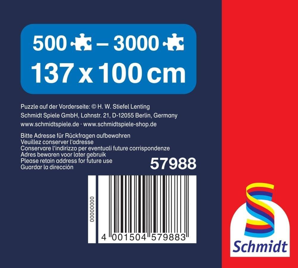Килимок для пазлів Schmidt 57988 білий 137×100 см для 500–3000 елементів плюшевий згортається Київ - фото 3