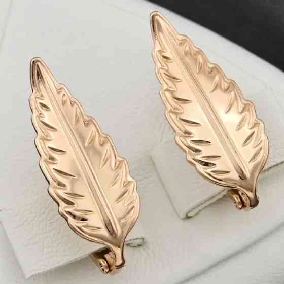 Серьги Xuping 27930, размер 25*10мм, позолота РО Киев