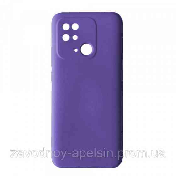 Xiaomi Redmi 10c Чехол силиконовый Защита камеры (лиловый) Одесса