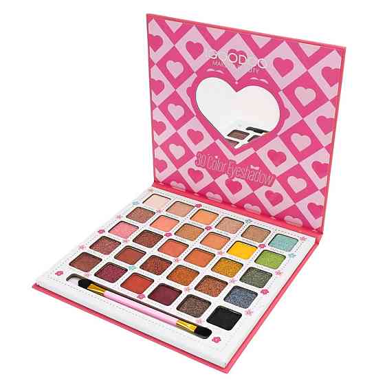 Детская палетка теней для век IG3125, 30 цветов, с кисточкой Винница