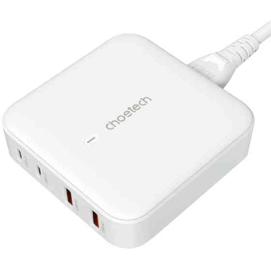 Зарядний пристрій 4xUSB 100W GaN (2хUSB-C+2хUSB-A) Desktop Charger білий Choetech Винница