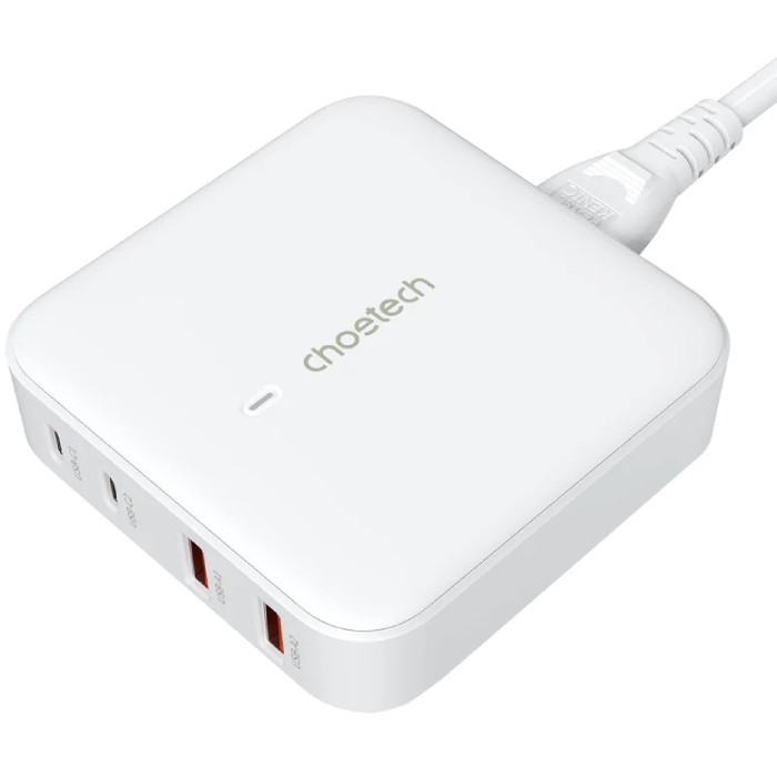 Зарядний пристрій 4xUSB 100W GaN (2хUSB-C+2хUSB-A) Desktop Charger білий Choetech Винница - изображение 2