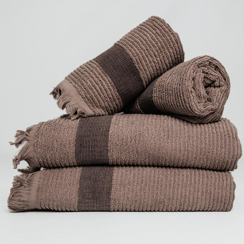 Набір Махрових рушників, Махра,Кавовий, 50/90 та 70/140 Київ - фото 2