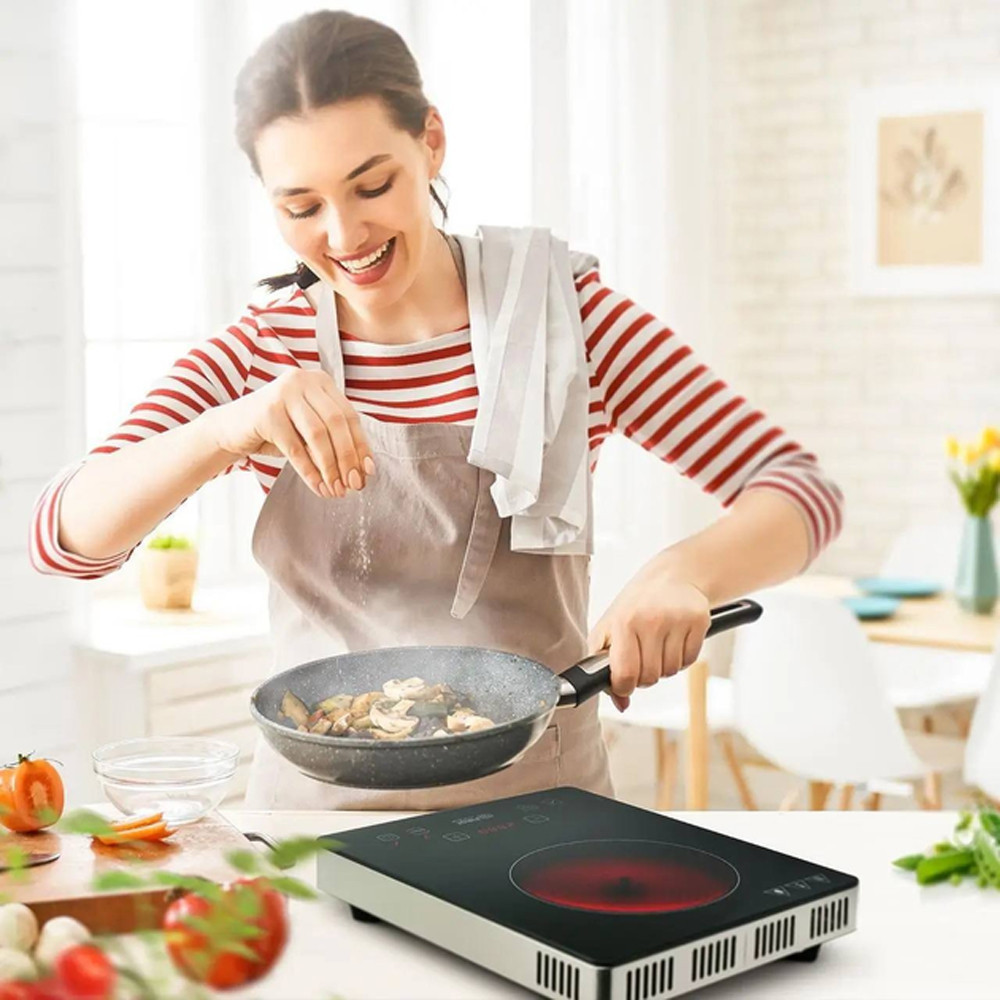 Інфрачервона електроплита,2000Вт,1 конфорка,СВ-1320 SBR Київ - фото 7