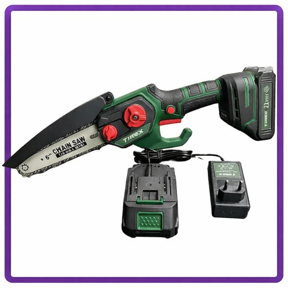 Висоторіз акумуляторний для обрізання TIREX TRCCSA6-21V,Безщіткова акумуляторна ланцюгова пила 21V 2.0Ah Львів - фото 1
