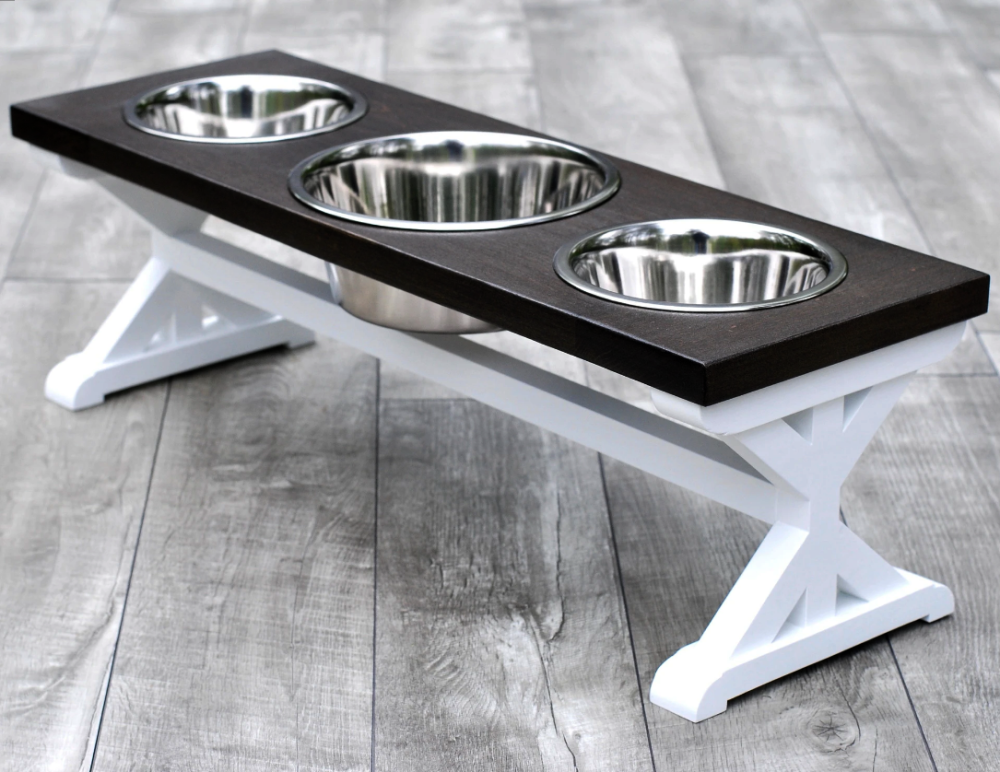 Підставка під миски для собак "Кежма" зефір-венге Миколаїв - фото 1