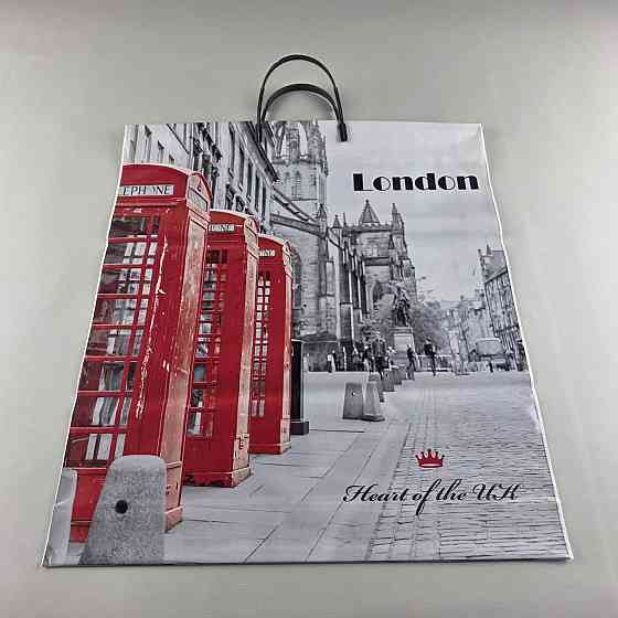 Пакет-сумка 40х45 з пластиковою ручкою  