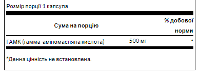 Аминокислота Swanson GABA 500 mg 100 капс Киев - изображение 4