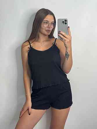 Женский комплект для дома и сна Черный M-L Харьков