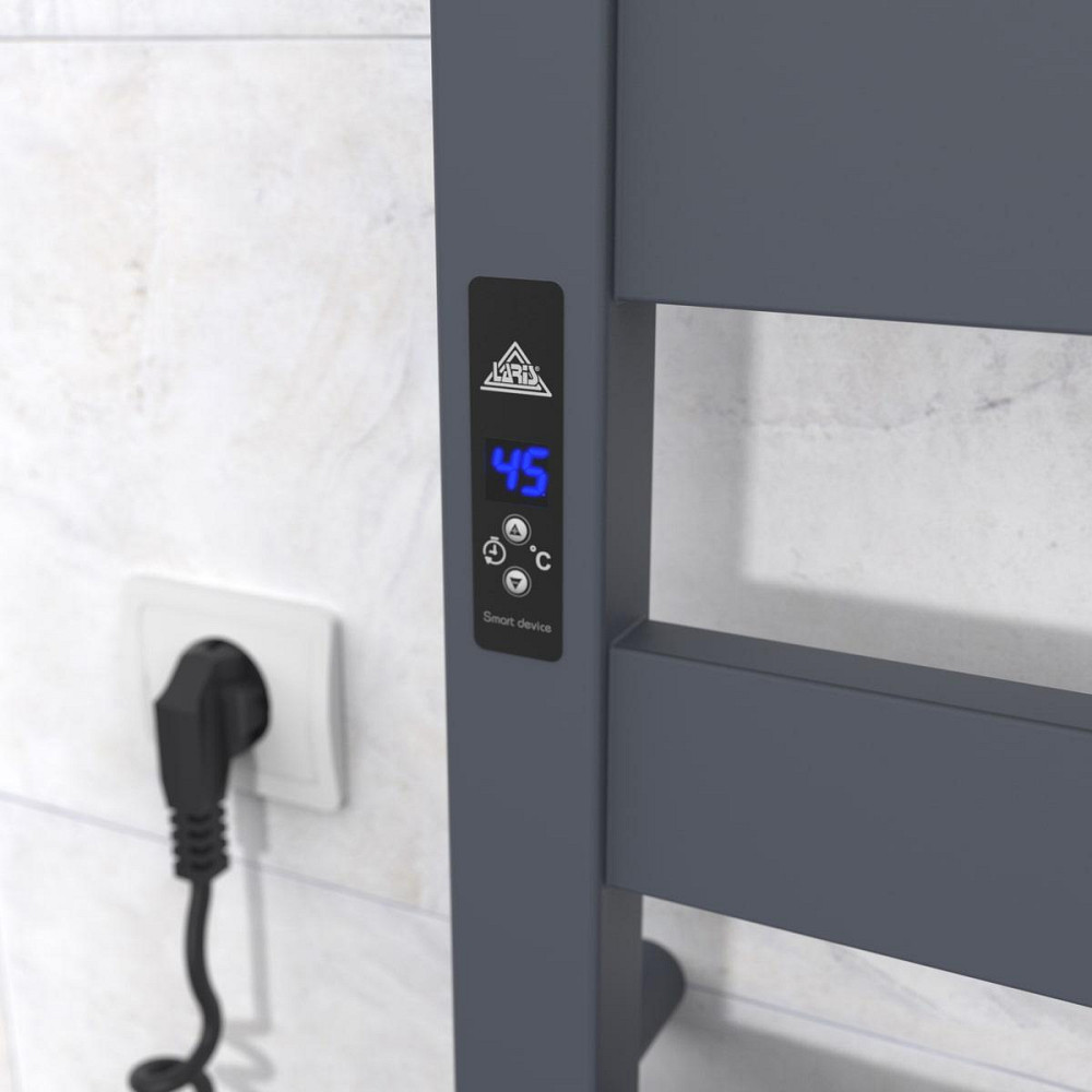 Електрична рушникосушка Laris Зебра Бонд ЧФ(ГМ) 6 500Х800 Е графіт Л/П Київ - фото 5