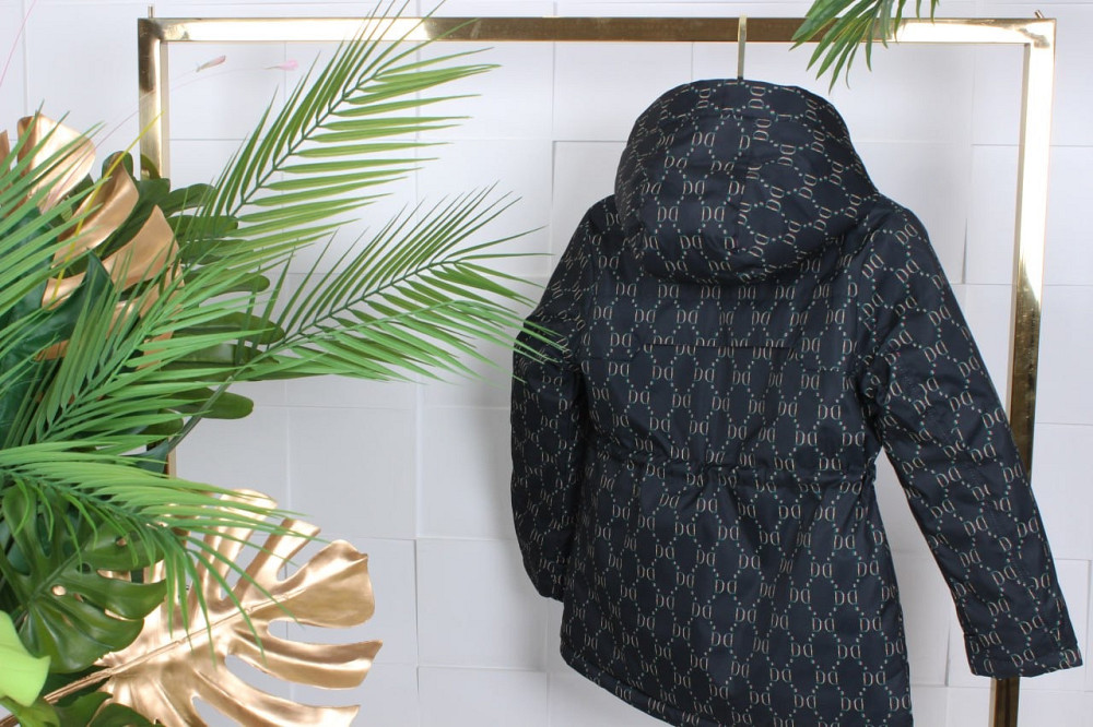 Демисезонная черная куртка для девочек 122 Николаев - изображение 3