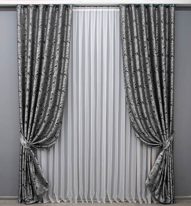 Шторная ткань жаккард 