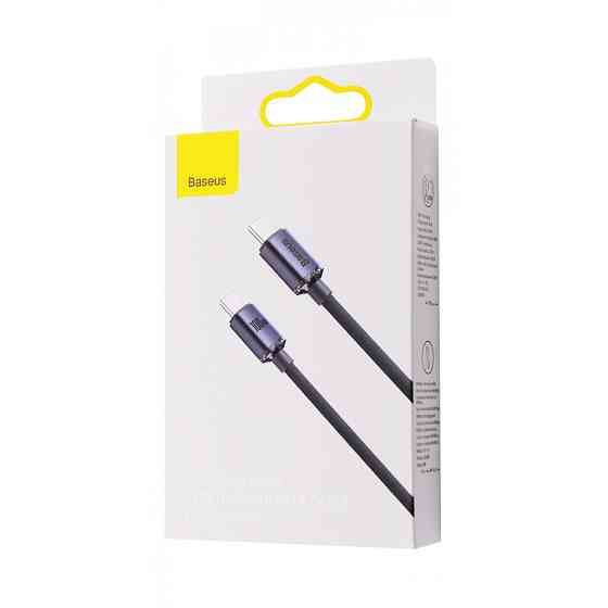 Кабель Baseus Crystal Shine Series Type-C to Type-C 100W 1.2м синій Львів