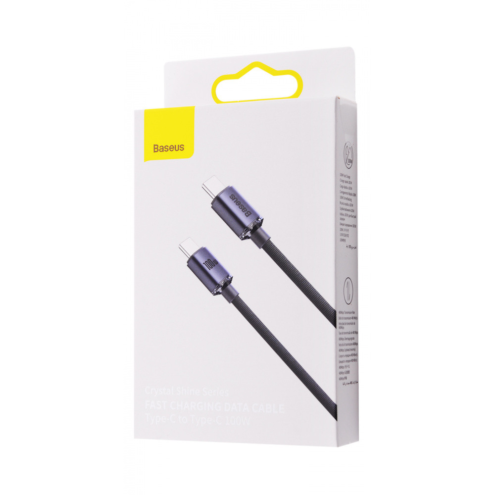 Кабель Baseus Crystal Shine Series Type-C to Type-C 100W 1.2м синій Львів - фото 2
