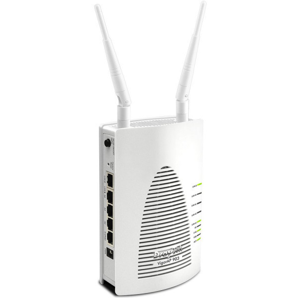 Точка доступу DrayTek Vigor AP 903, FAT AP, PoE, 5 LAN GbE, 1 USB 2.0, WiFi Dual Band 802.11n 400Mb (VigorAP Київ - фото 1