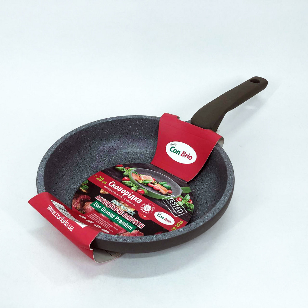 Глибока сковорода для кухні, Якісна сковорода для дому Лита з антипригарним покриттям RK-68 Івано-Франківськ - фото 4