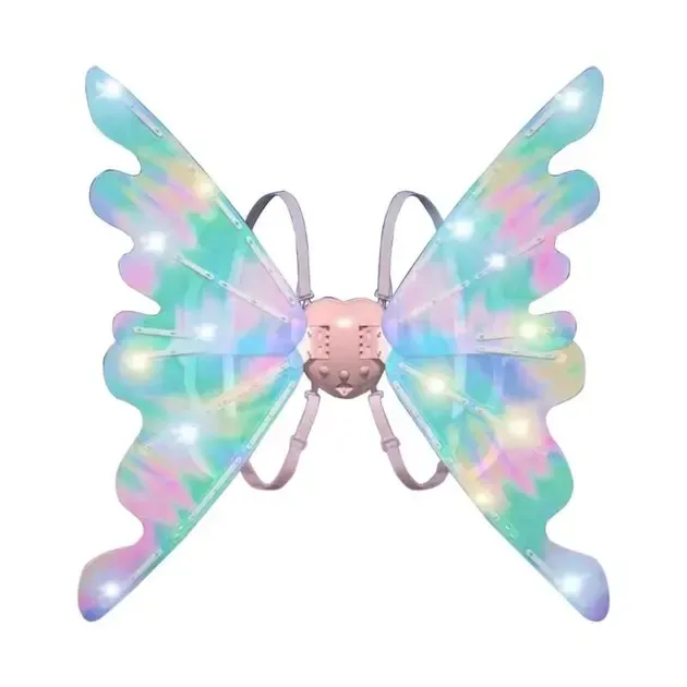 Светодиодные крылья феи-бабочки, двигающиеся с подсветкой и мелодиями на ремешках для девочки Wings of Fairy 848 Коломыя - изображение 1
