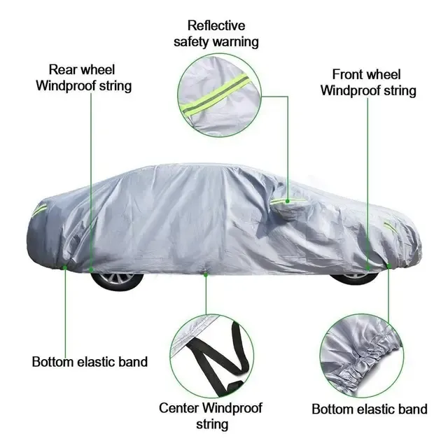 Чехол на автомобиль от солнца и снега L / Car cover LY-798 Коломыя - изображение 5
