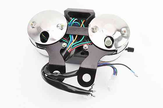 Спідометр у зборі "подвійний" 120 км/год тахометр електронний (вузьке кріплення, фішки мама-тато) Киев