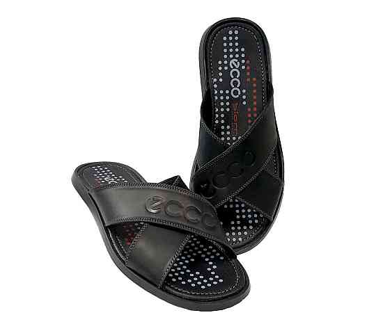 Мужские кожаные шлепки,производство Польши.p.44(28,5см) Киев