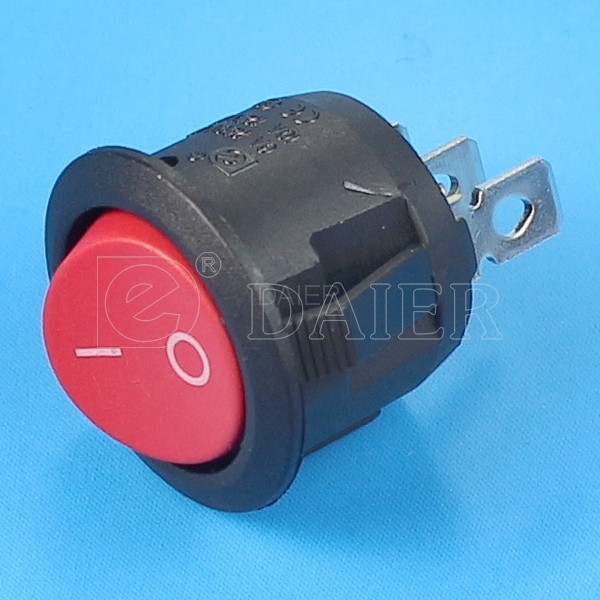Перемикач Daier KCD1-5-102 RD, ON-ON, 3pin, 6A 250VAC, червоний Полтава - фото 1