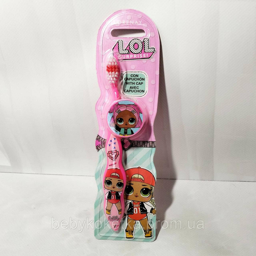 Дитяча зубна щітка L.O.L. Surprise Toothbrush With Cap Львів - фото 1