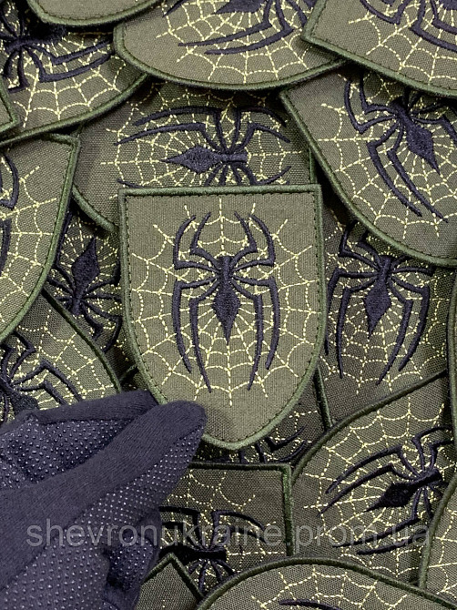 Шеврон ПАВУК (Форма щит. На липучці) Розмір 9x7см Київ - фото 5