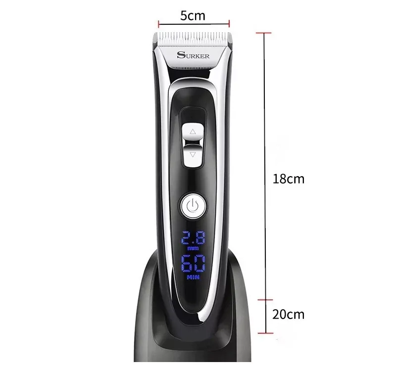Машинка для стрижки волос Surker RFC-688B с LCD дисплеем Винница - изображение 5
