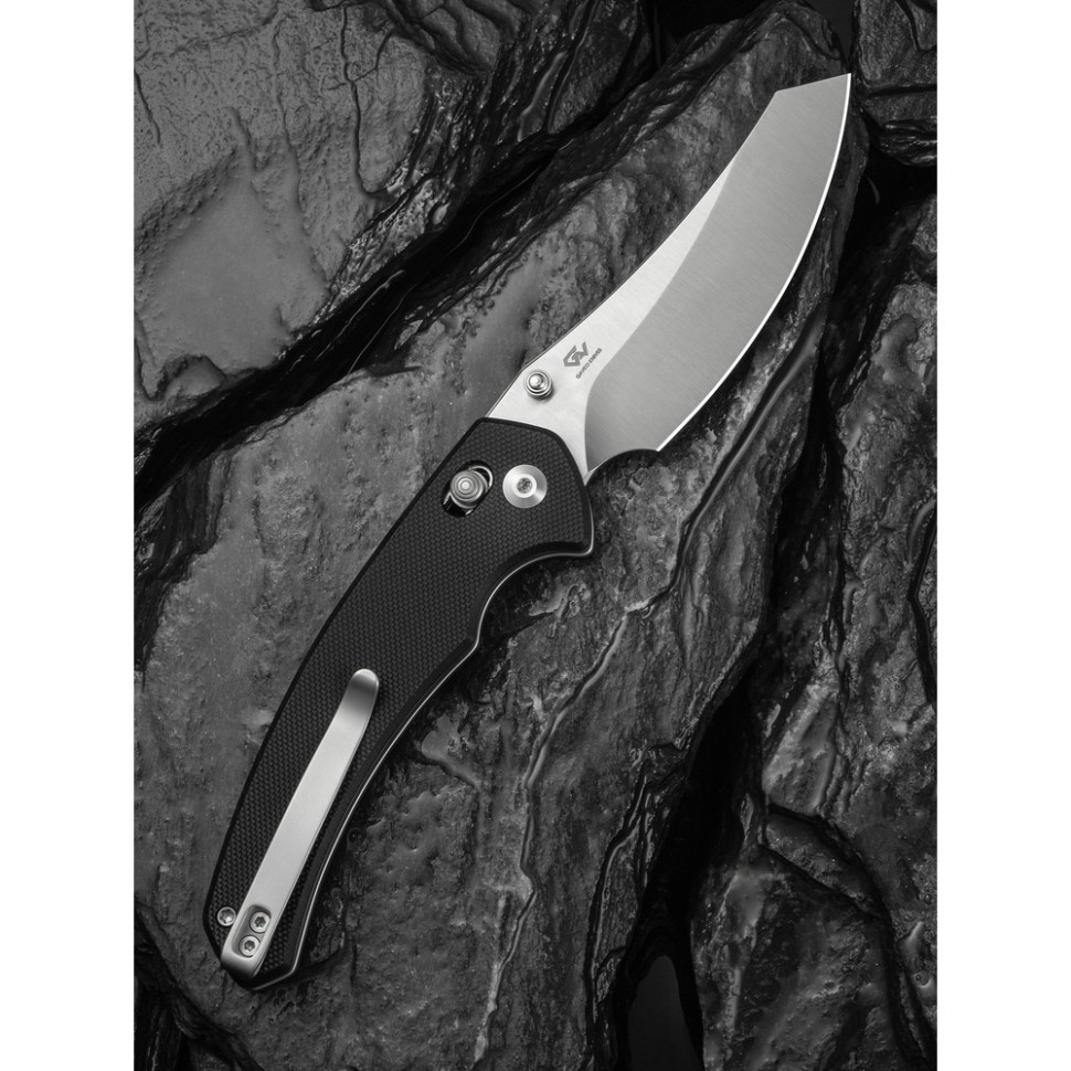 Ніж складаний туристичний Civivi Sixgill, (8.7 см) Nitro-V / G10 чорний Киев - изображение 11