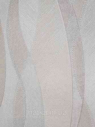 Шпалери вінілові на флізеліні гарячого тиснення DU&KA 1.06х10 вензель основа під штукатурку сірі коричневі Київ