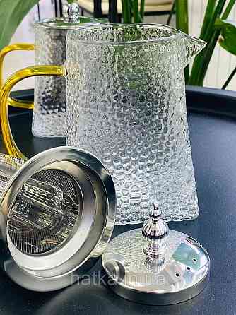 Чайник заварювальний Olens "Крижана Гіза" 750 мл скляний для дому та ресторану Київ