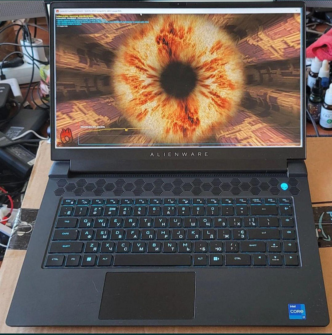 Ноутбук Alienware m15 r7. RTX3070Ti, i7-12700, 16Gb, 512Gb, FullHD IPS 15.6