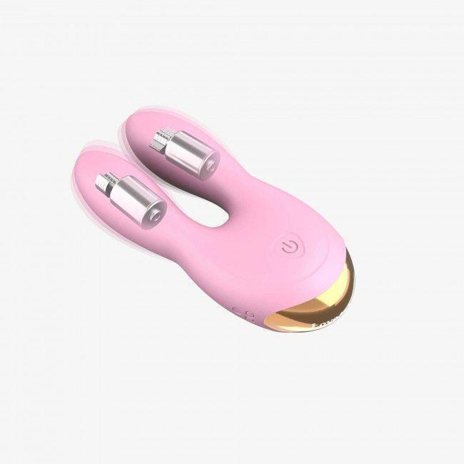 Вибратор-кролик Love To Love Hear Me Rose с двумя моторчиками и разноцветной LED-подсветкой Sex Aura Киев - изображение 2